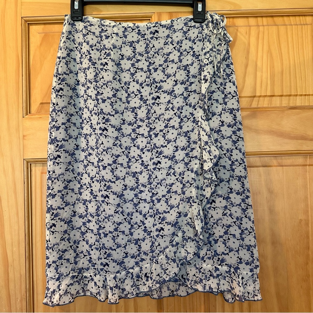 Vintage Floral Wrap Skirt